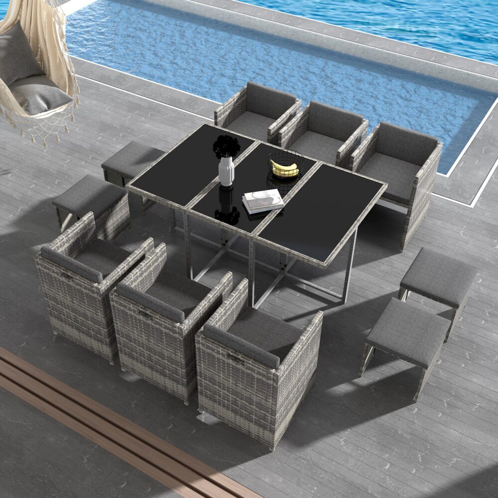 Bali 11 Piece Outdoor Dining Set