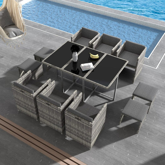 Bali 11 Piece Outdoor Dining Set